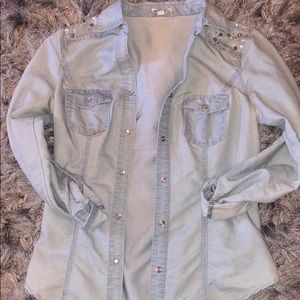 Button up jean jacket